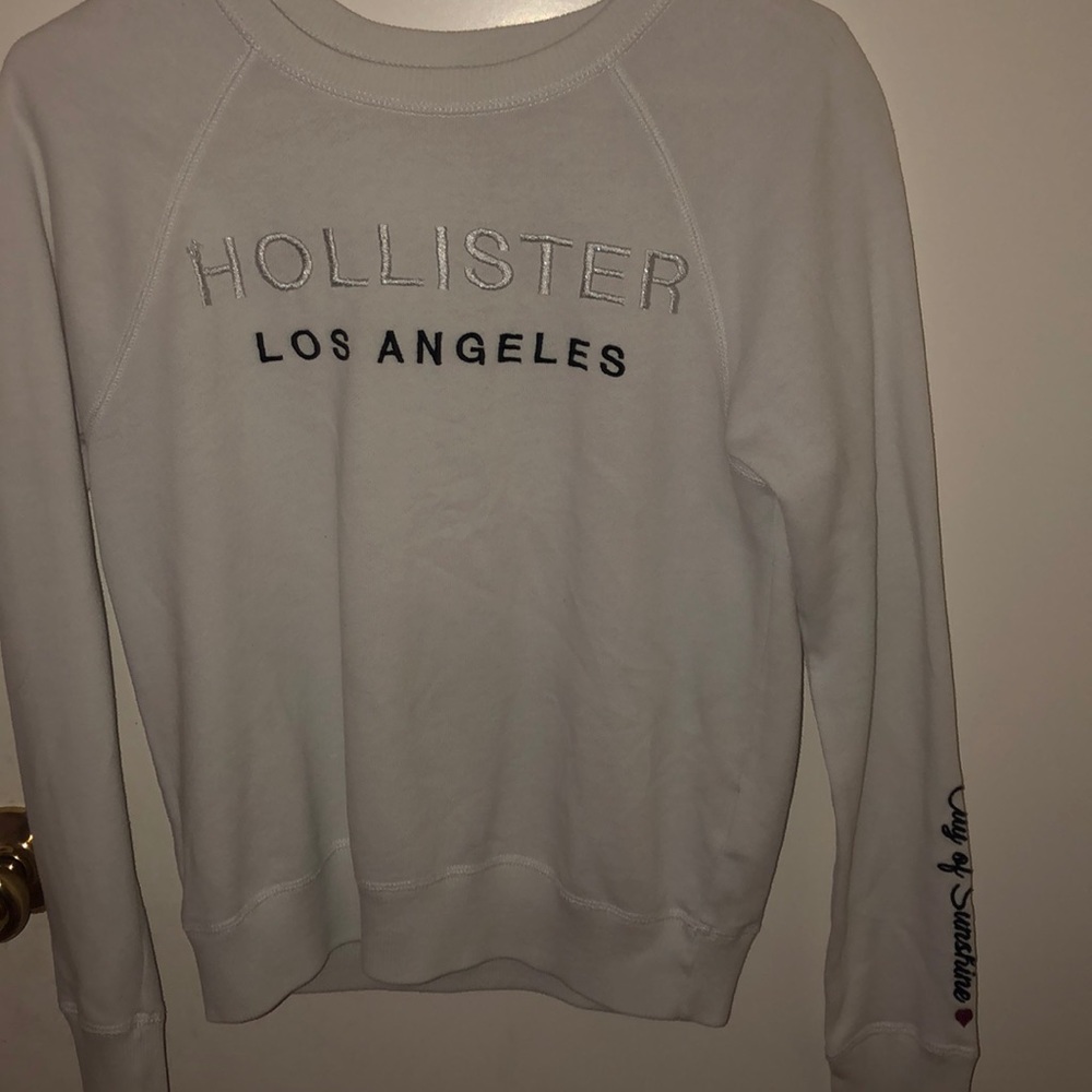 Hollister Los Angeles White Sweatshirt